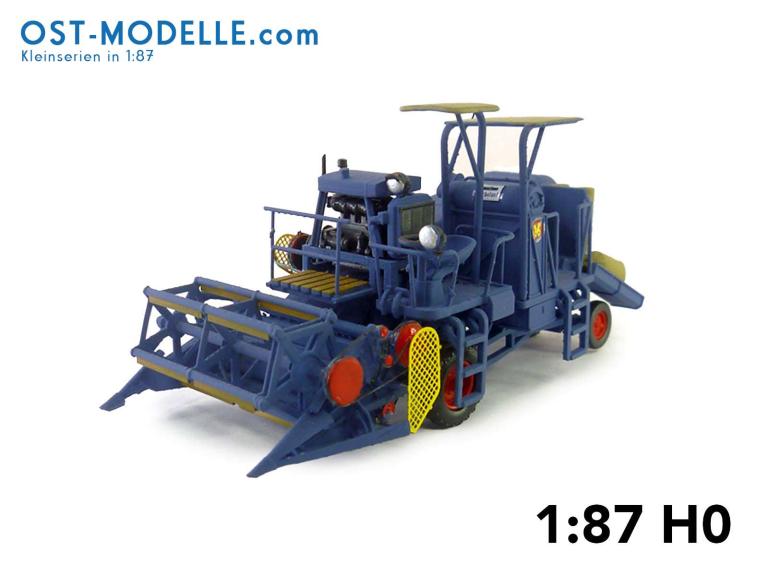 Mädrescher E177 Kornabsackung blau 1/32
